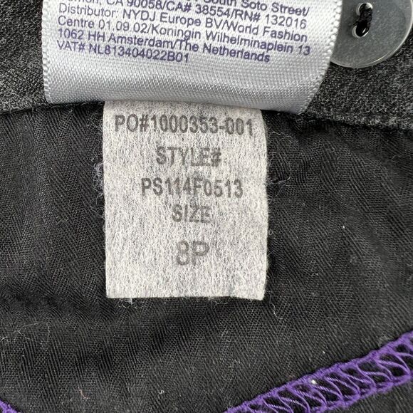 NYDJ Not Your Daughters Crop Pants Womens 8 Gray Straight Leg Slimming Trousers - Picture 9 of 16